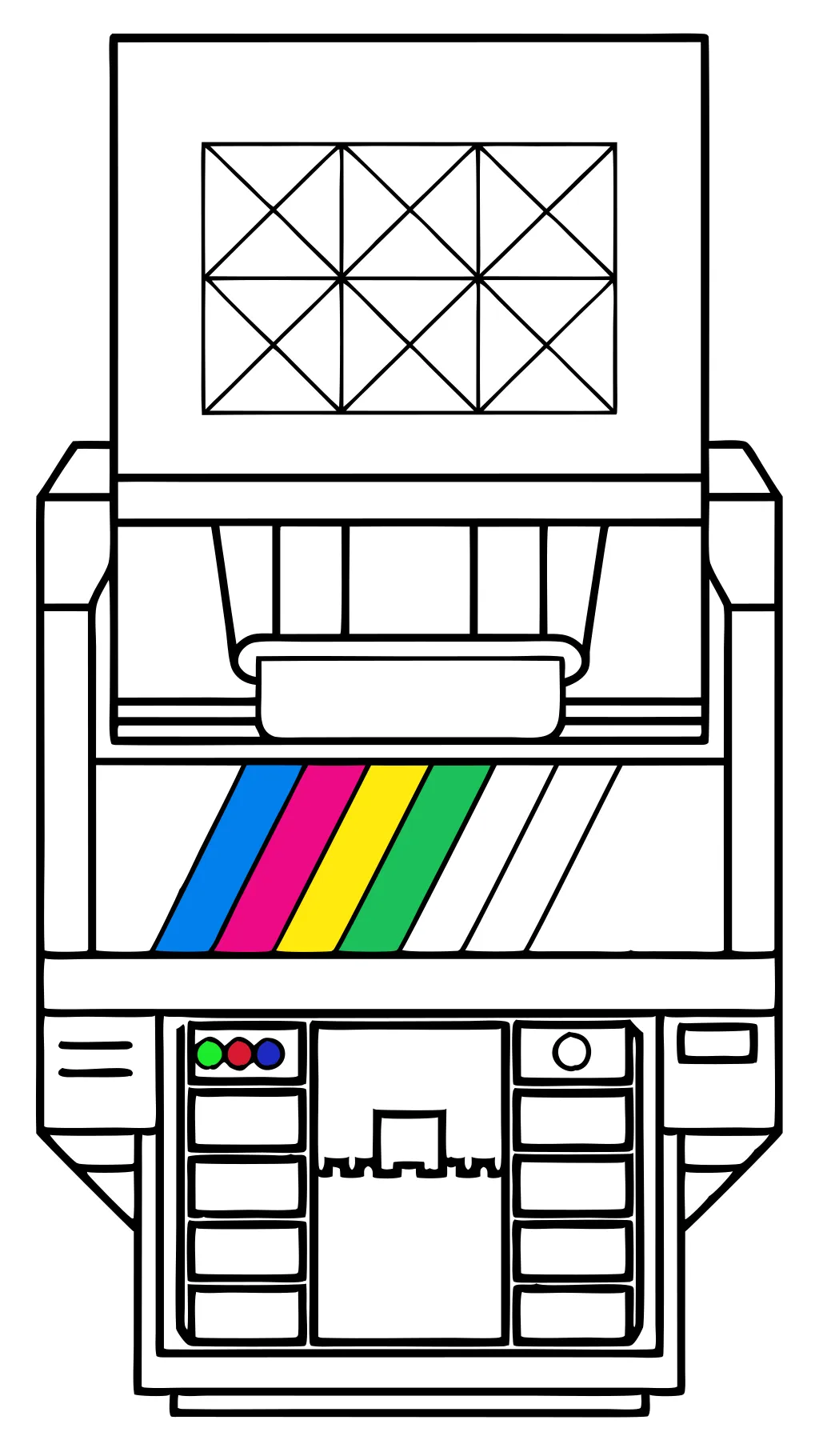 Color de la página de la impresora de prueba